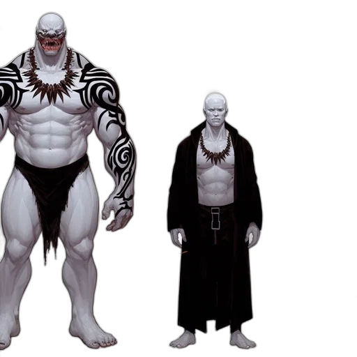 concept art, comic book art, fantasy art, 3d render transparent PNG cut-out
