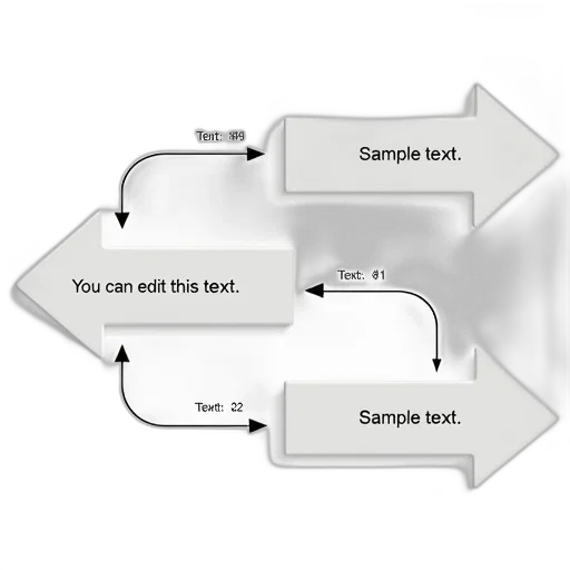 concept art, 3d render, flowchart, two transparent PNG cut-out