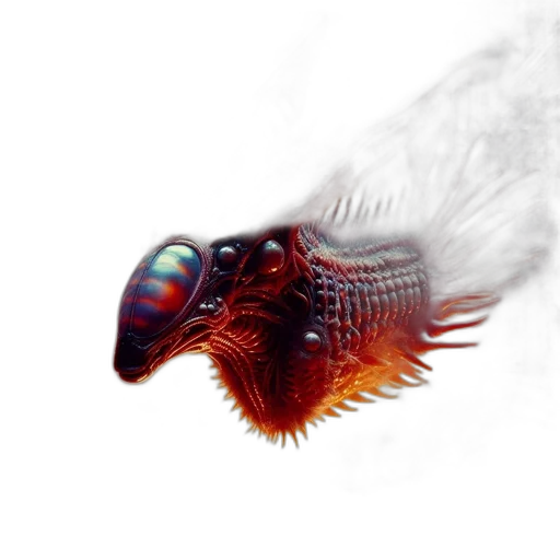dragon, animal, creature, hair transparent PNG cut-out
