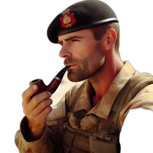 weapon, staff, face, hat transparent PNG cut-out