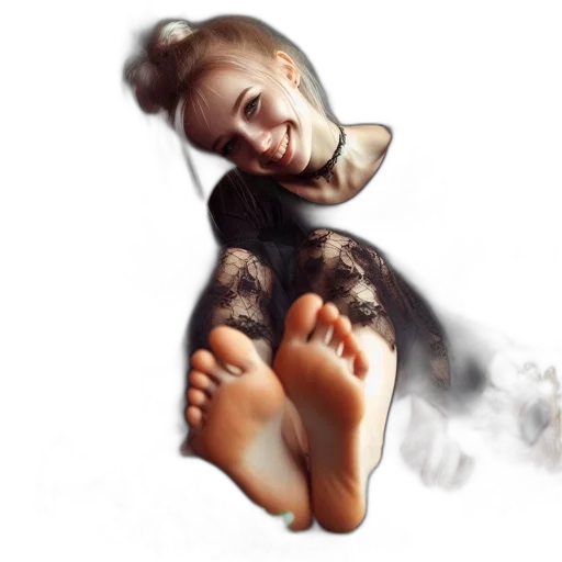 shoes, face, creature, dress transparent PNG cut-out