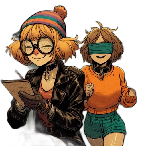 jacket, mask, hat, concept art transparent PNG cut-out