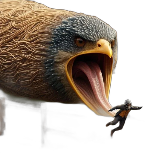 animal, creature, 3d render, photorealistic transparent PNG cut-out