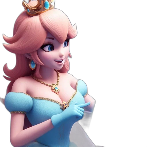 crown, dress, jewelry, 3d render transparent PNG cut-out