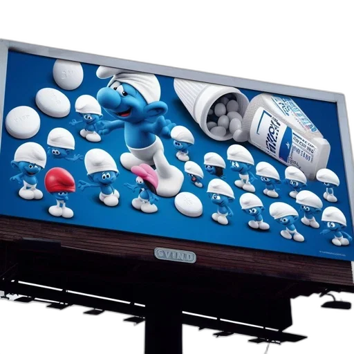 blue, advertisement, features, various transparent PNG cut-out
