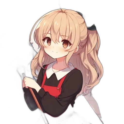 staff, dress, weapon, flower transparent PNG cut-out