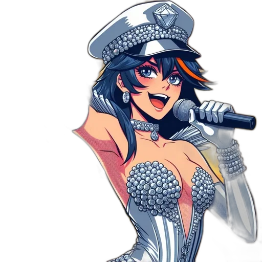 hat, dress, staff, weapon transparent PNG cut-out