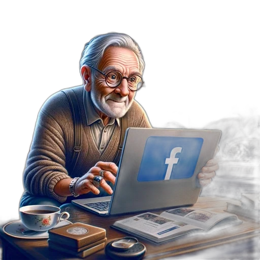 fantasy art, concept art, cartoon, elderly transparent PNG cut-out