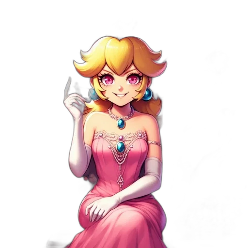 dress, crown, staff, jewelry transparent PNG cut-out