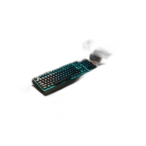 weapon, robot, 3d render, vaporwave transparent PNG cut-out