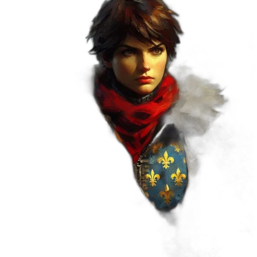 face, sword, staff, dragon transparent PNG cut-out