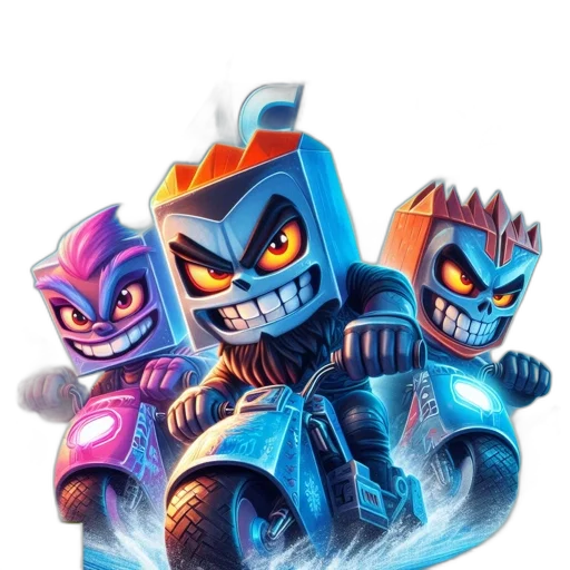 robot, concept art, comic book art, 3d render transparent PNG cut-out