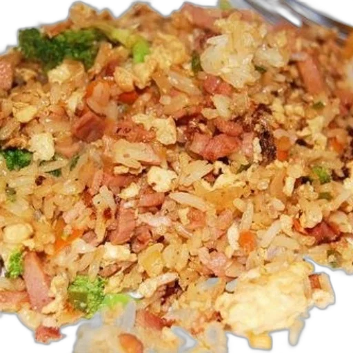 food, plate, fried, rice transparent PNG cut-out