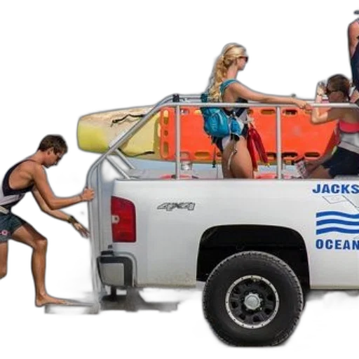 beach, lifeguards, prepare, their transparent PNG cut-out