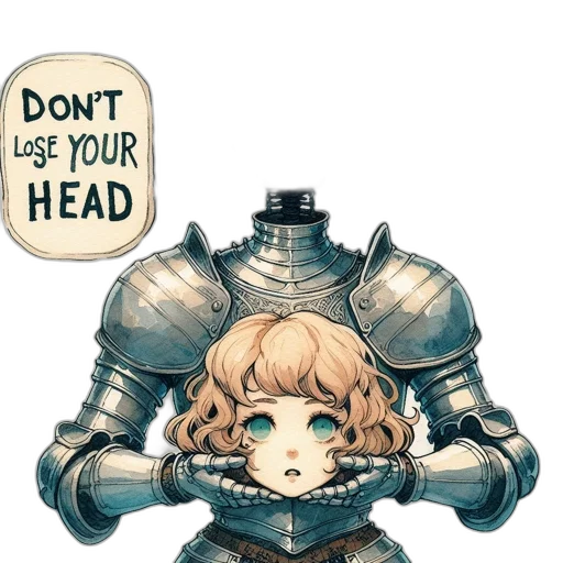 crown, hat, face, weapon transparent PNG cut-out