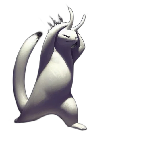 dragon, creature, animal, staff transparent PNG cut-out