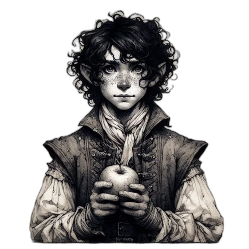 dragon, staff, face, jacket transparent PNG cut-out