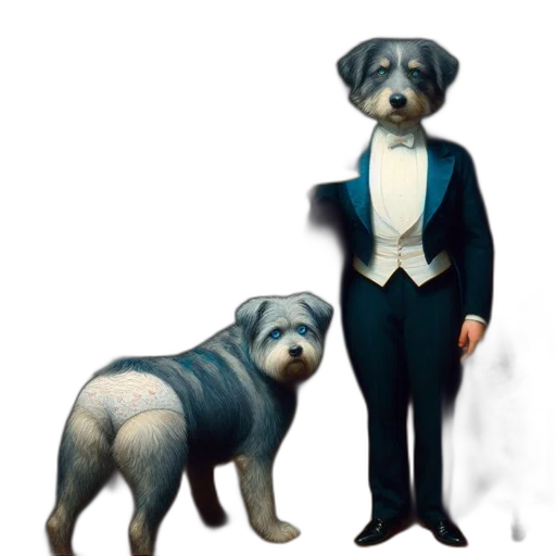 staff, animal, concept art, 3d render transparent PNG cut-out