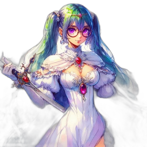 dress, staff, weapon, sword transparent PNG cut-out