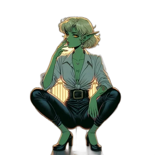 staff, jacket, robot, creature transparent PNG cut-out