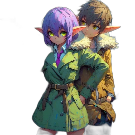 jacket, weapon, staff, dragon transparent PNG cut-out