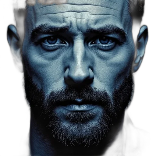 face, mask, hair, robot transparent PNG cut-out