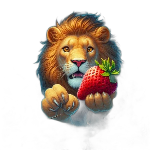 food, animal, crown, pixel art transparent PNG cut-out
