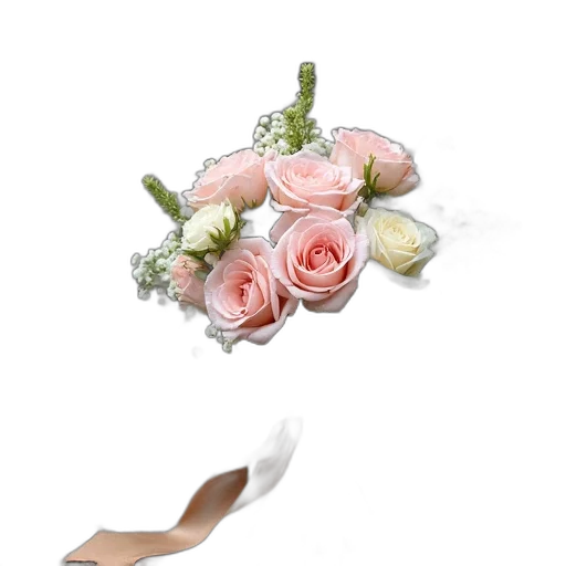shoes, flower, crown, staff transparent PNG cut-out