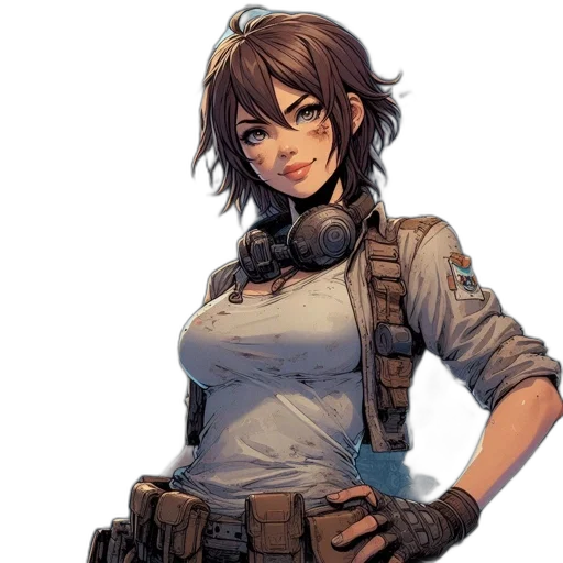 weapon, staff, jacket, concept art transparent PNG cut-out