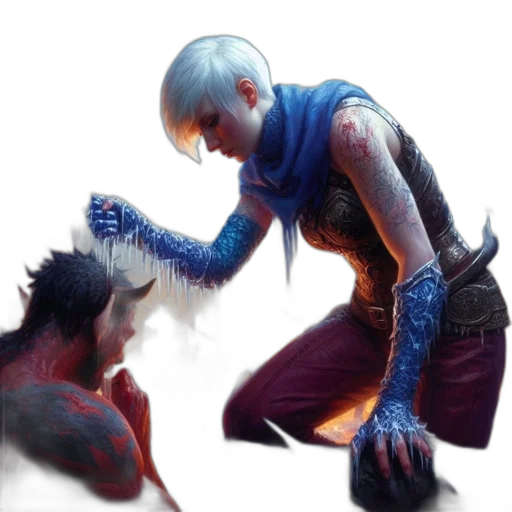concept art, comic book art, cyberpunk, fantasy art transparent PNG cut-out