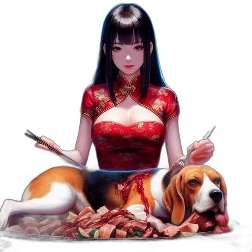 dress, food, animal, fantasy art transparent PNG cut-out