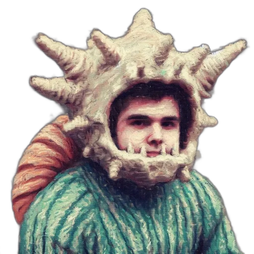 creature, dragon, jacket, hat transparent PNG cut-out