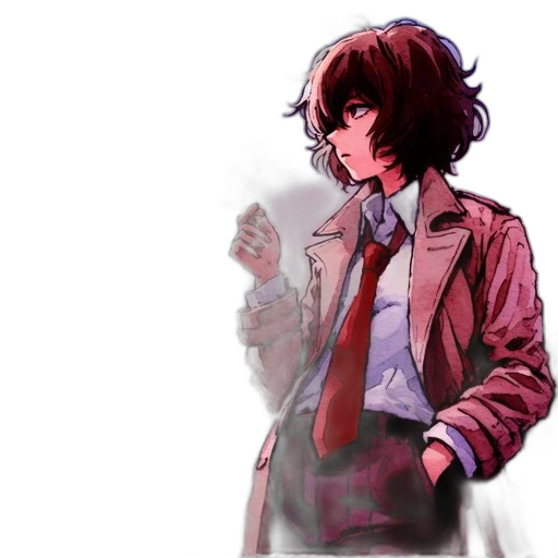 jacket, weapon, staff, face transparent PNG cut-out
