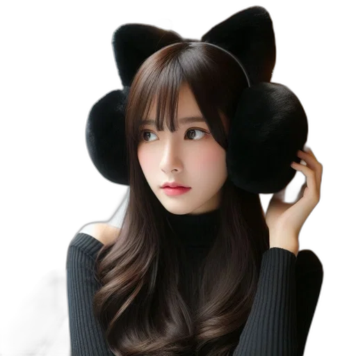 hat, mask, creature, staff transparent PNG cut-out