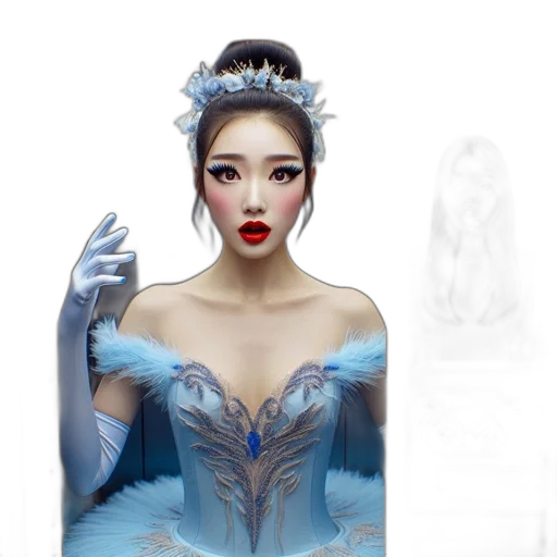 crown, dress, mask, face transparent PNG cut-out