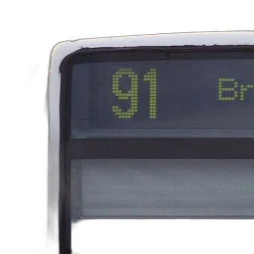 bus, number transparent PNG cut-out