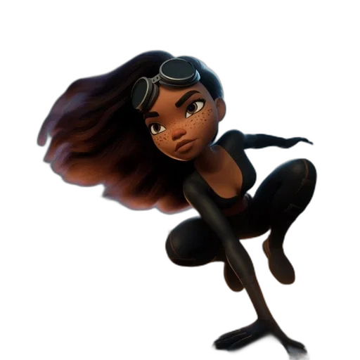 hair, staff, weapon, concept art transparent PNG cut-out