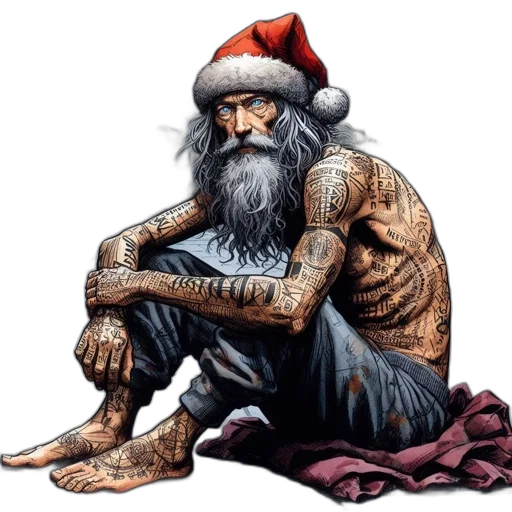concept art, bearded, man, urban transparent PNG cut-out