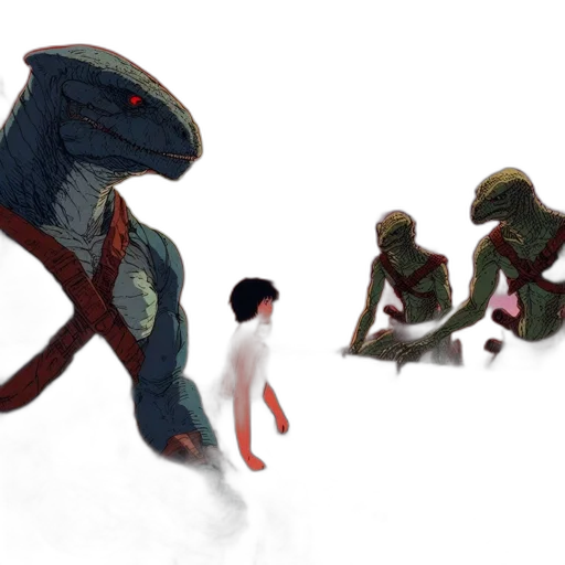 creature, concept art, 3d render, fantasy art transparent PNG cut-out