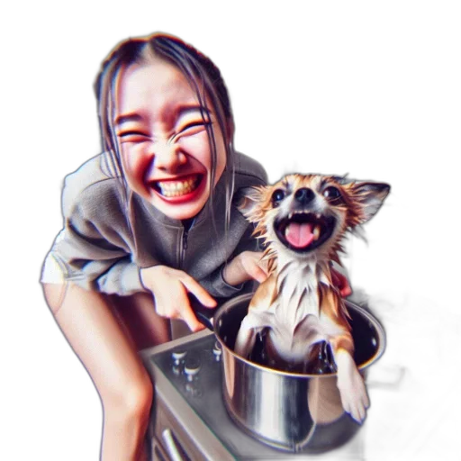 creature, animal, food, oil painting transparent PNG cut-out