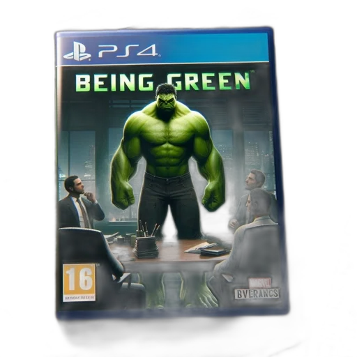 3d render, concept art, green, video transparent PNG cut-out