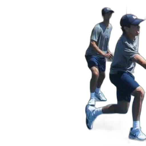 3d render, tennis, player, shown transparent PNG cut-out