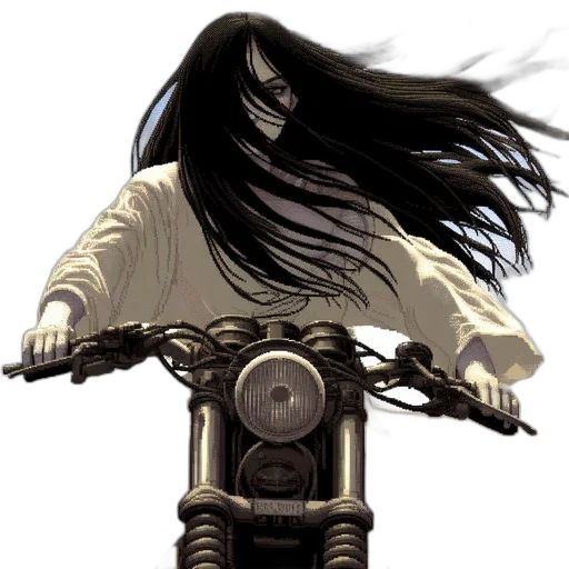 hair, weapon, staff, sword transparent PNG cut-out