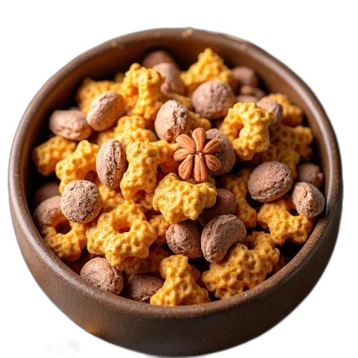 food, bowl, filled, chex transparent PNG cut-out