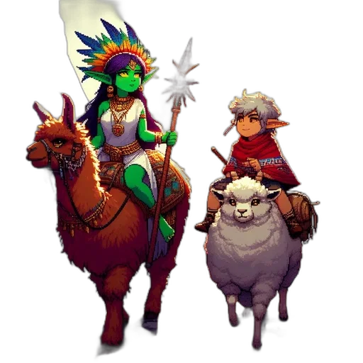 staff, concept art, fantasy art, pixel art transparent PNG cut-out