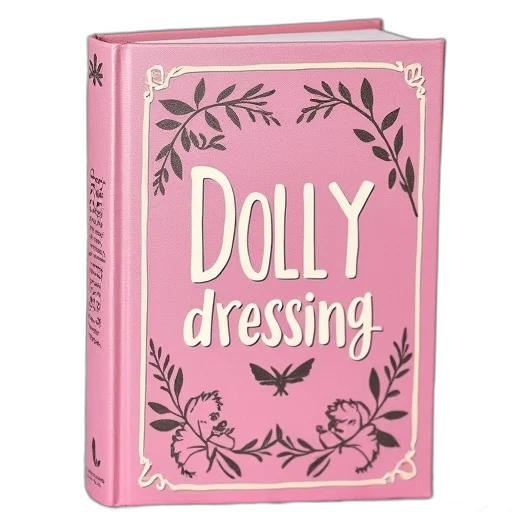 dress, pink, book, cover transparent PNG cut-out