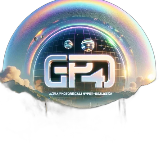 3d render, futuristic, cityscape, featuring transparent PNG cut-out