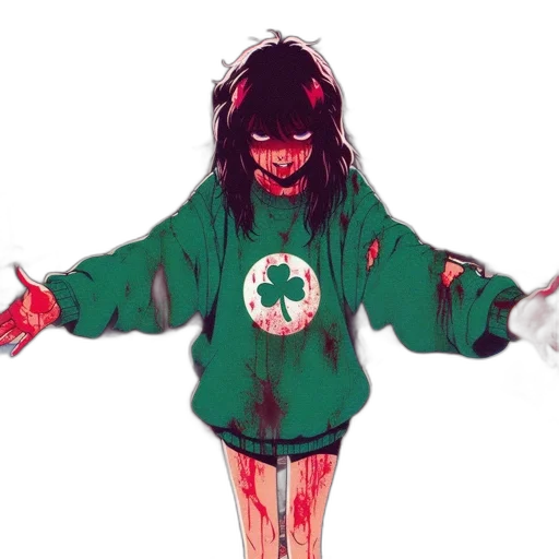 jacket, creature, concept art, comic book art transparent PNG cut-out