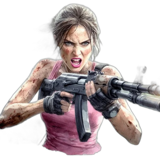 weapon, concept art, comic book art, photorealistic transparent PNG cut-out
