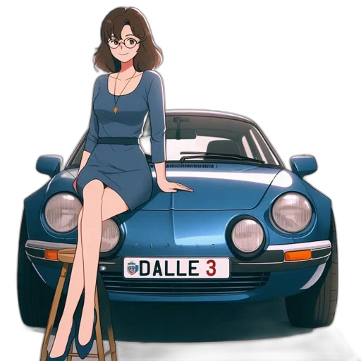 car, dress, jacket, anime transparent PNG cut-out